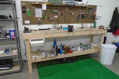 Kirkpatrick Golf repair-adjustment work area
