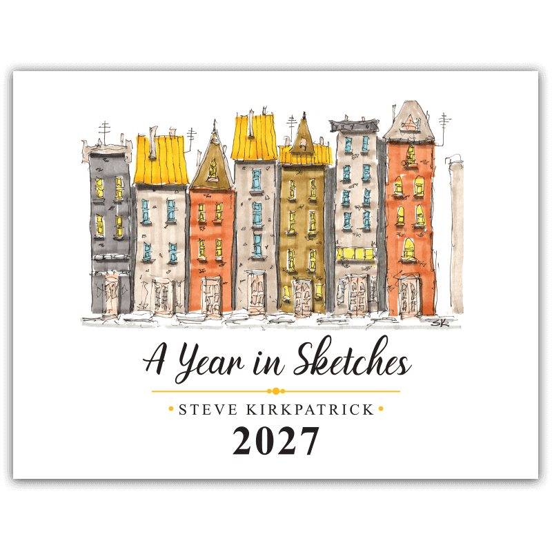 Steve Kirkpatrick-A Year in Sketches-Calendar